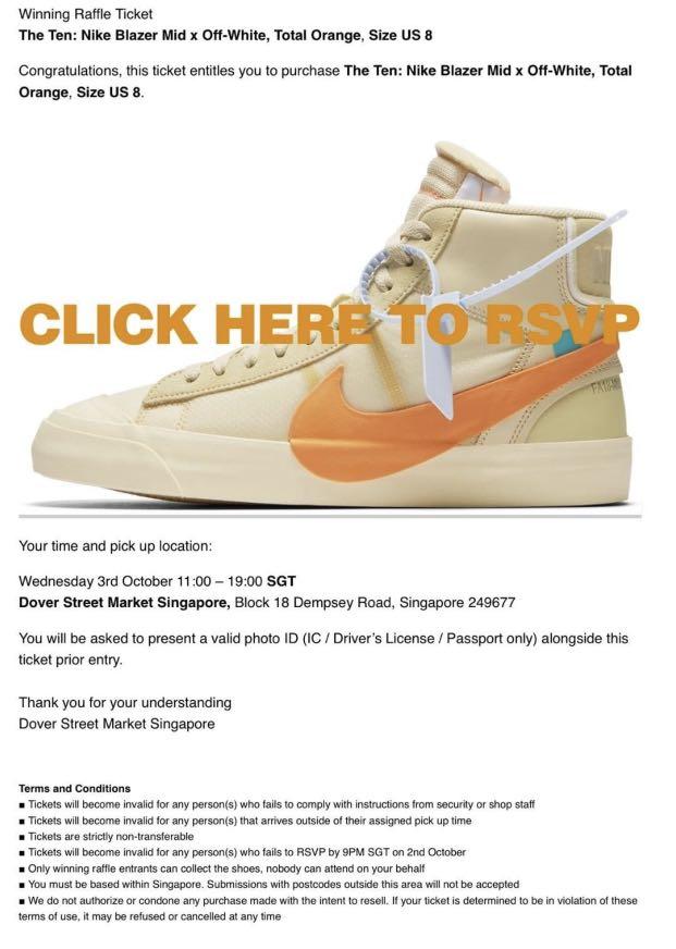 Nike Blazer Mid Off White All Hallows Eve Men S Fashion Footwear Sneakers On Carousell