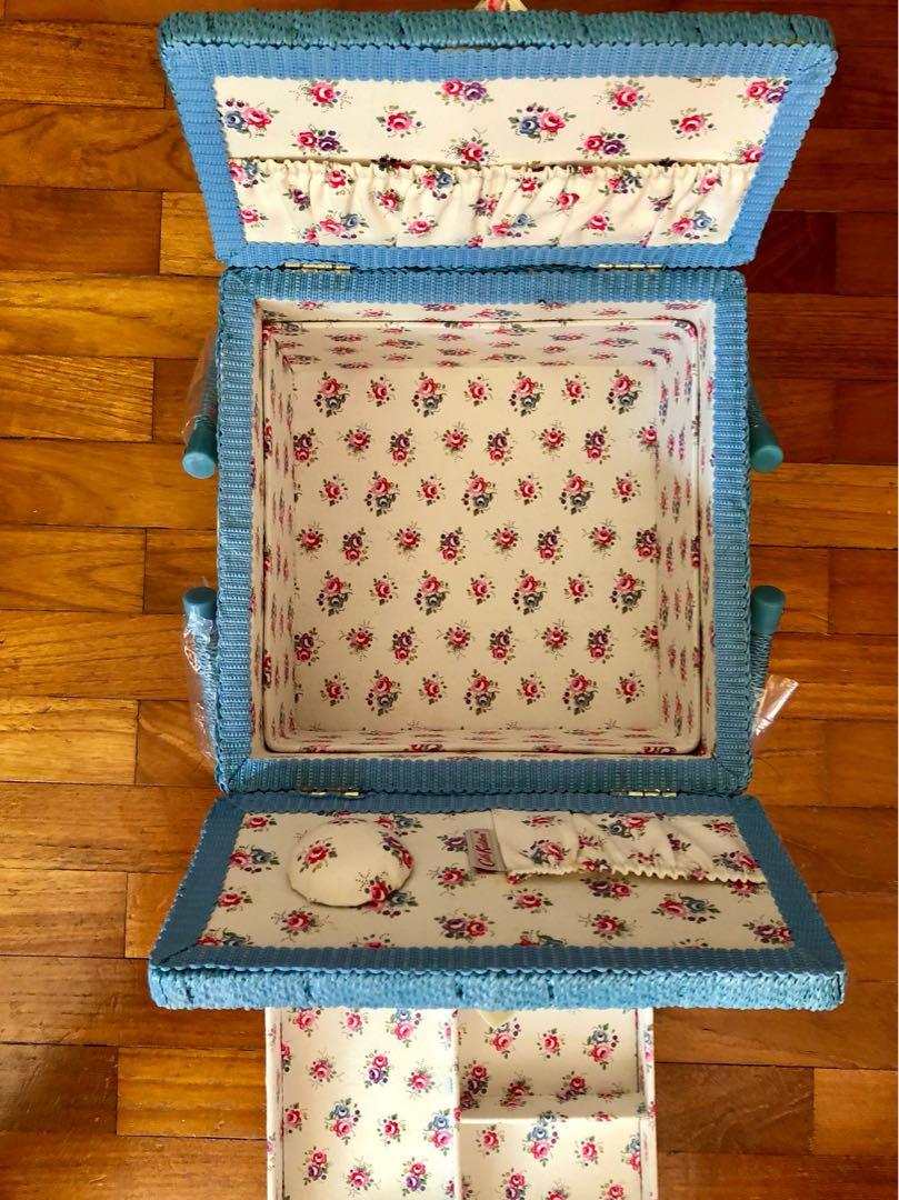 Original Cath Kidston Sewing Basket, Hobbies & Toys, Stationery & Craft