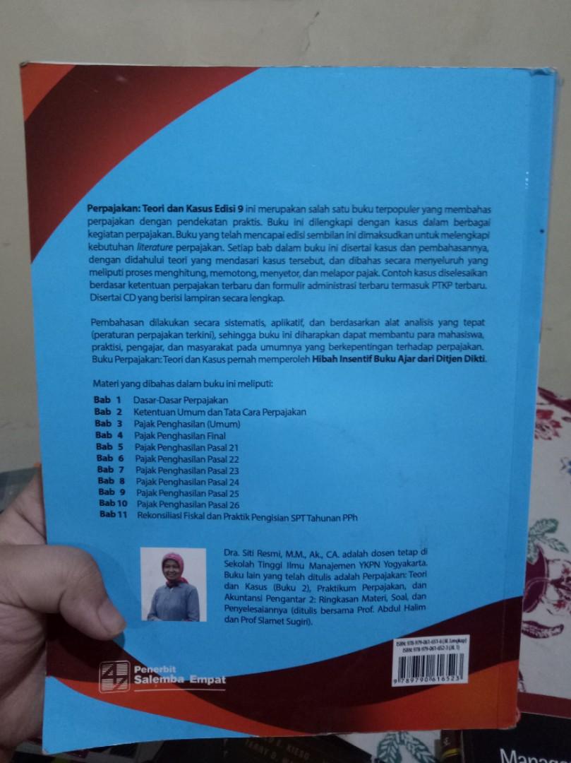 Perpajakan Teori Dan Kasus Edisi 9 Buku 1 Cd Siti Resmi Buku And Alat Tulis Buku Pelajaran 6471