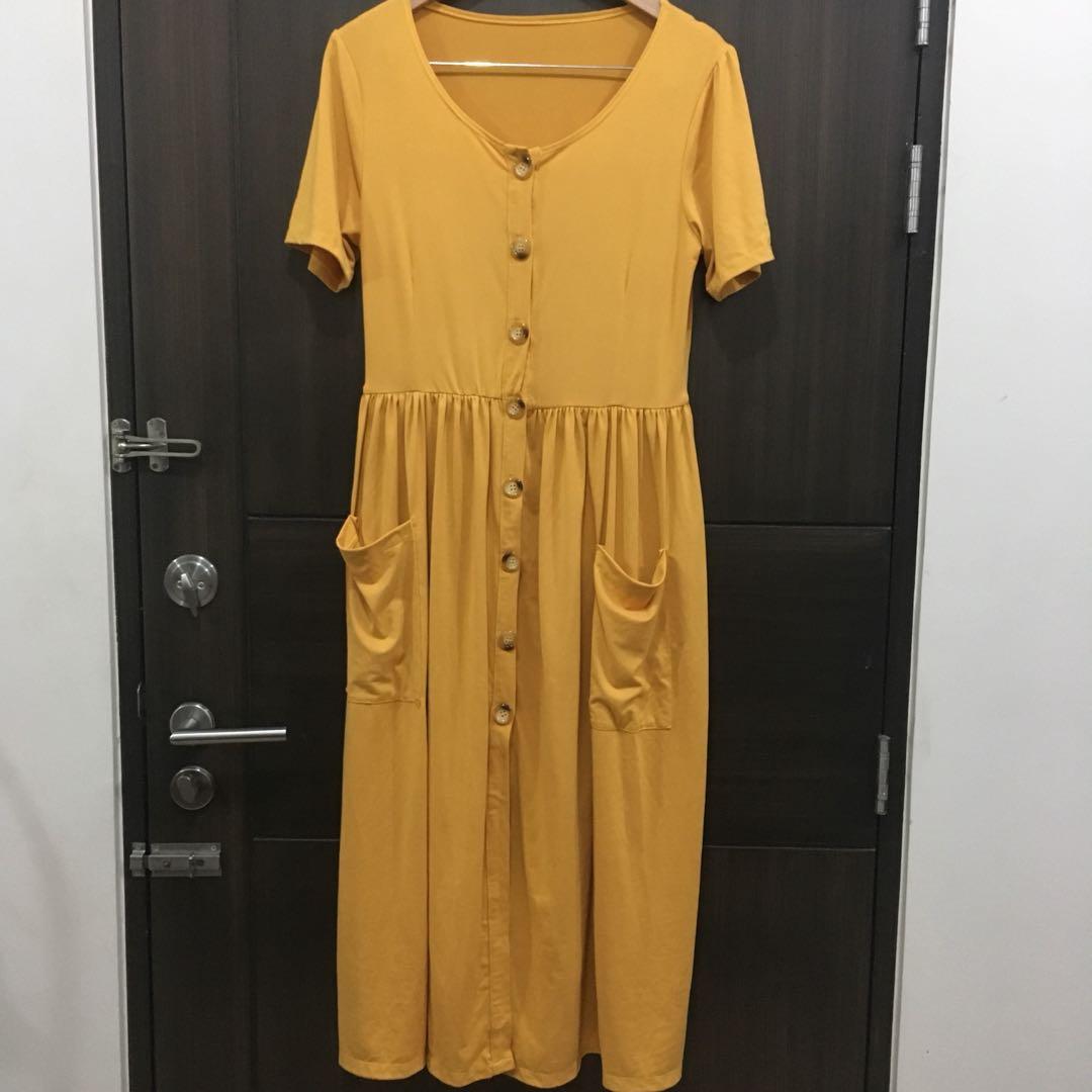 mustard yellow maxi dress plus size