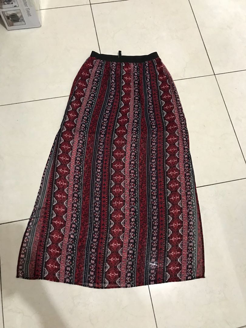 Rok Panjang H M Fesyen Wanita Pakaian Wanita Di Carousell