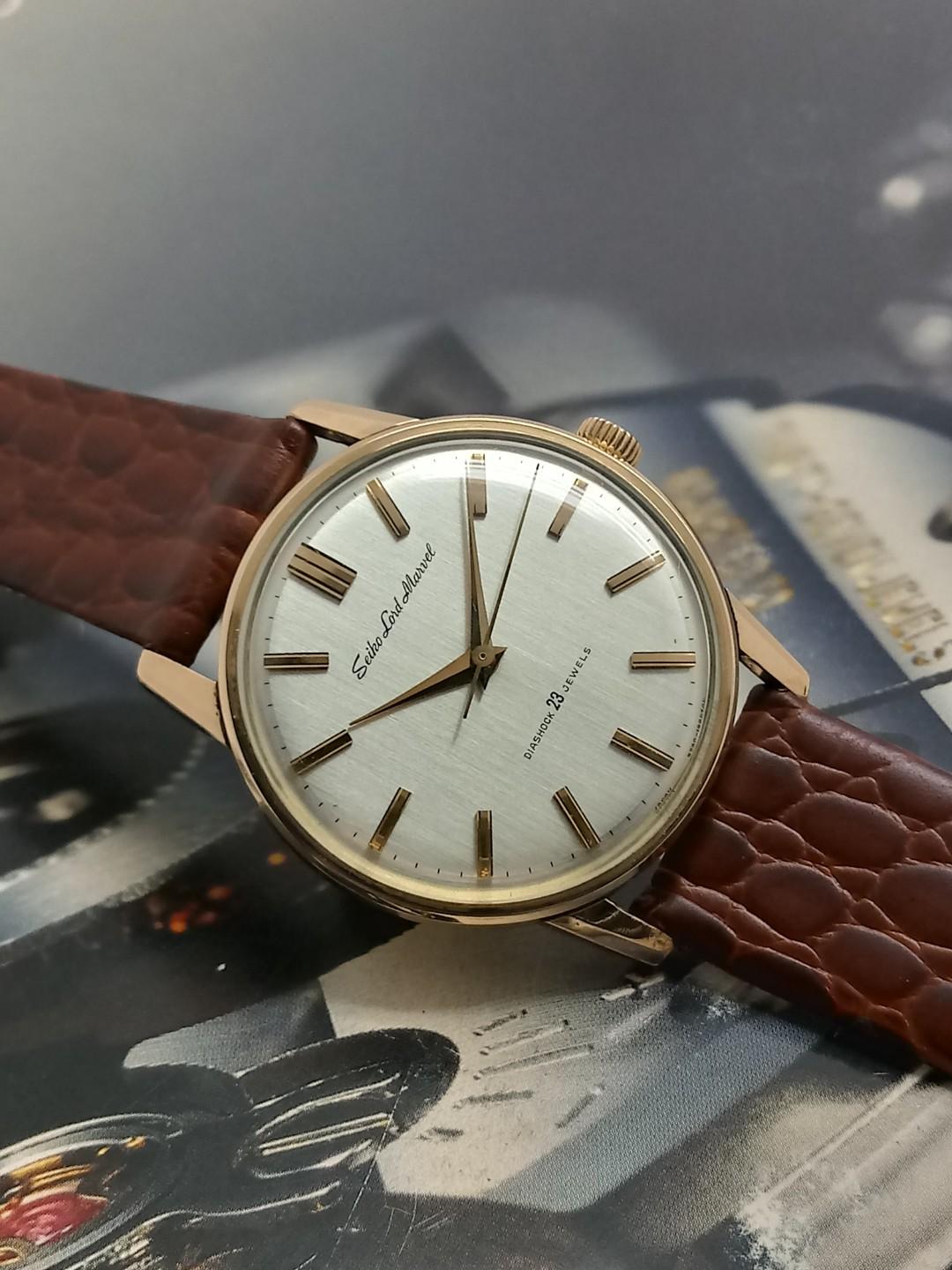 SEIKO LORD MARVEL DIASHOCK 23 JEWELS HAND WINDING WATCH 1965's, Luxury,  Watches on Carousell