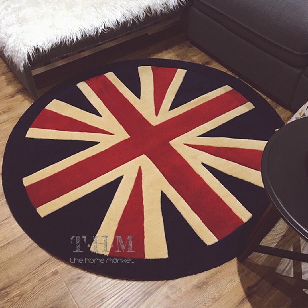 The Round Union Jack Rug | Vintage & Contemporary | Carpet ...