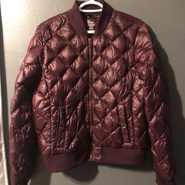 Plum on sale bomber jacket