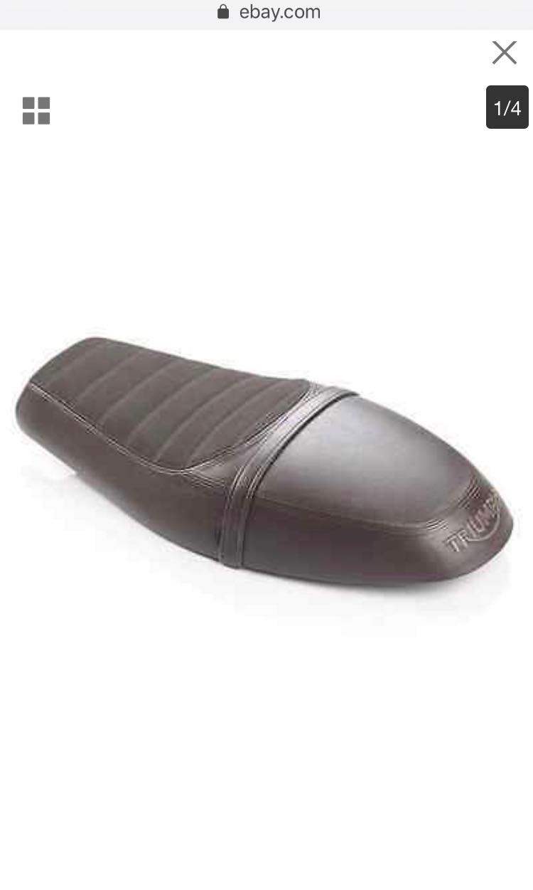 triumph thruxton dual comfort seat