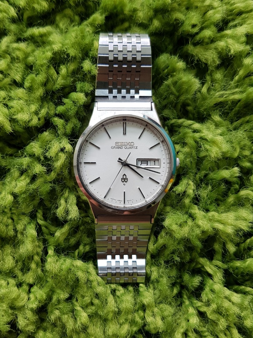 Vintage Seiko grand quartz 4843 kanji date jdm Hobbies Toys
