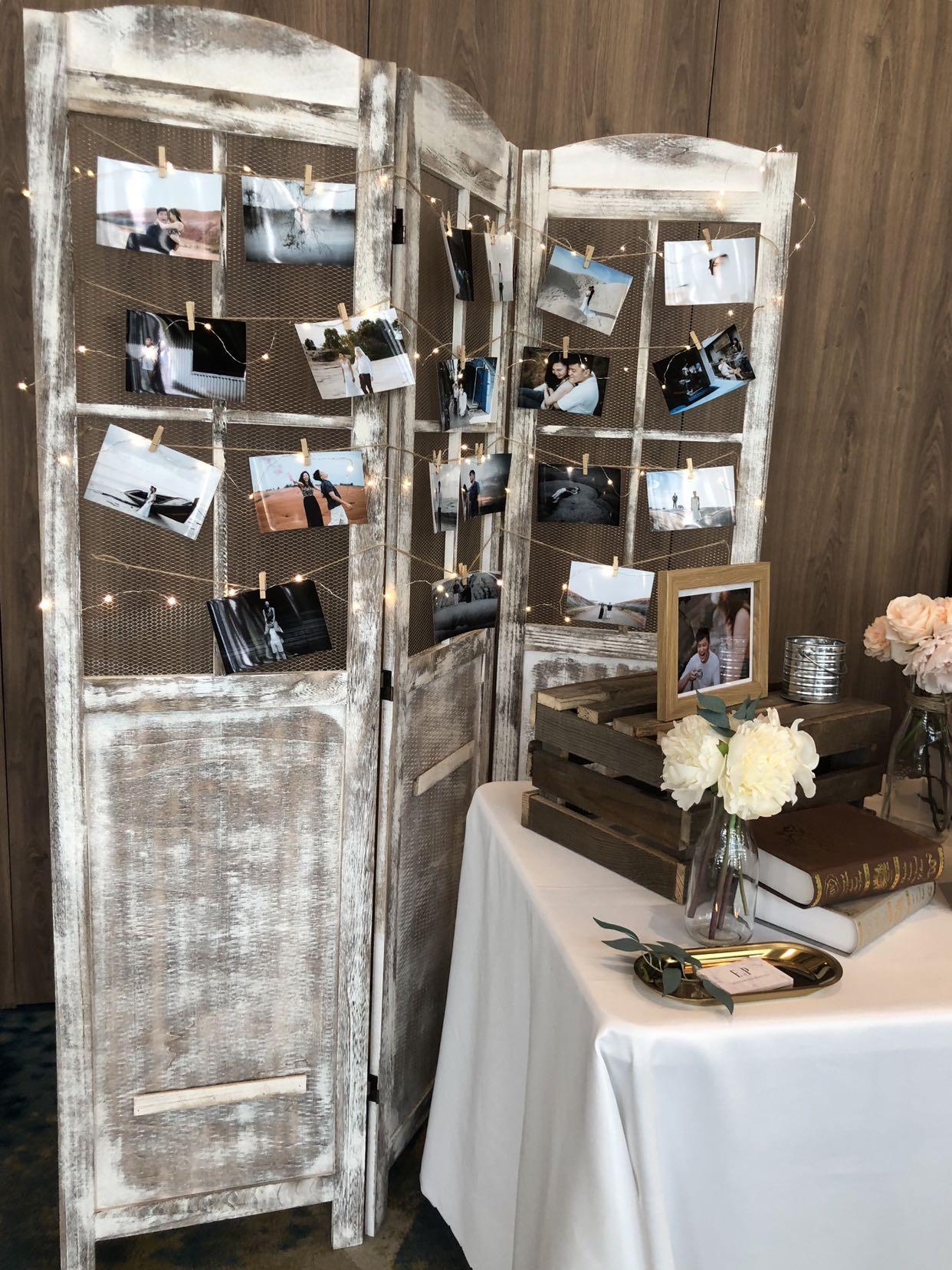 Wedding Photo Table & Display Setup (Modern Rustic), Everything Else
