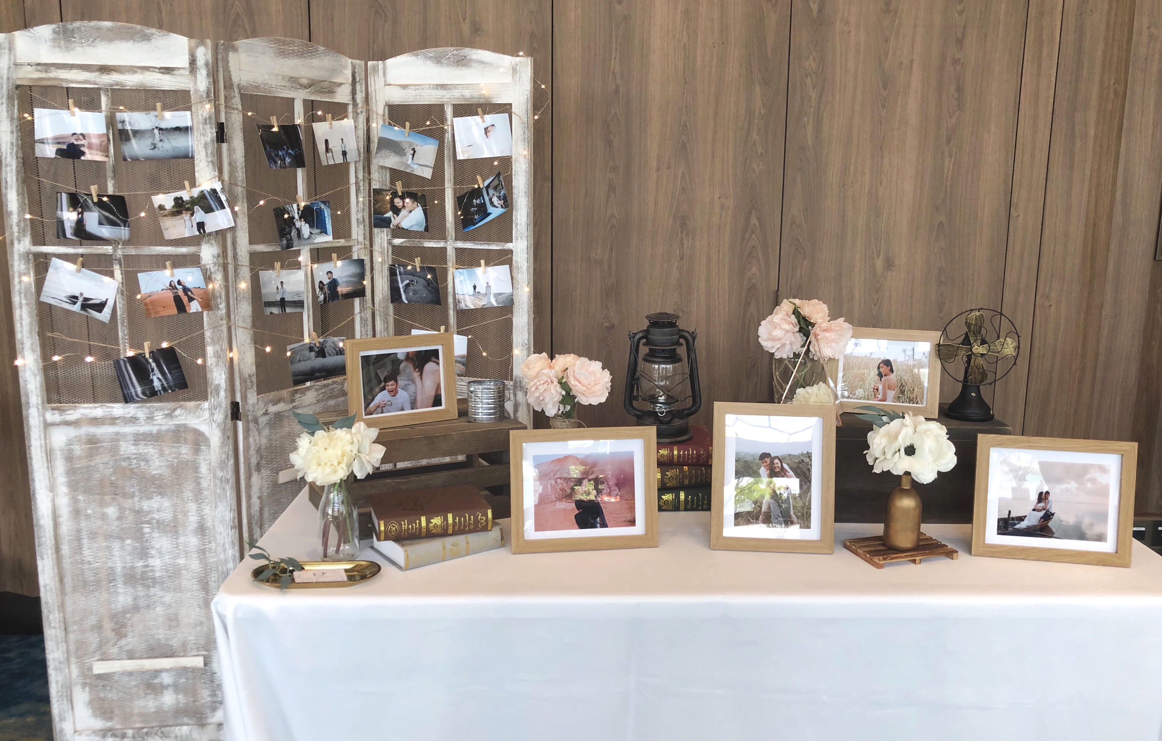 Wedding Photo Table & Display Setup (Modern Rustic), Everything Else