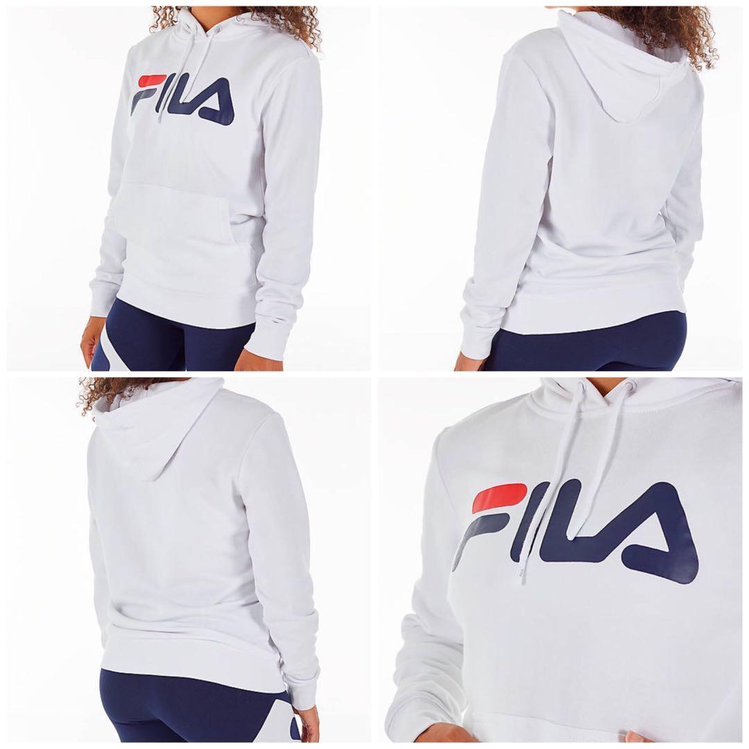 Women s FILA Lucy Pullover Hoodie White Women s Fashion Tops Sleeveless on Carousell