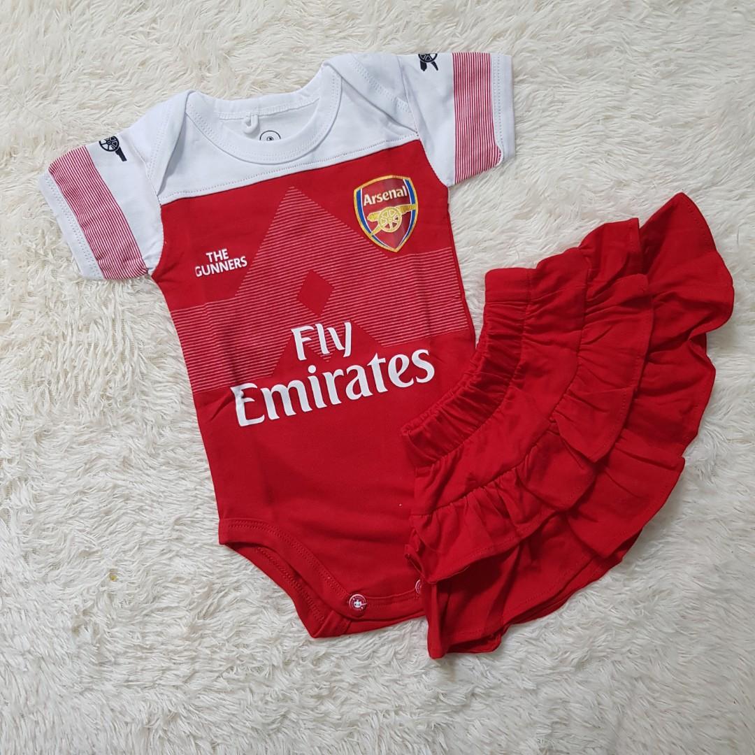 2018 19 Arsenal Home Girl Romper Babies Kids Babies Apparel On Carousell