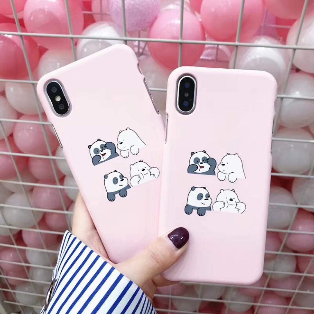 We Bare Bears Pink Tumblr Cute Matte Phone Case Mobile Phones Tablets Mobile Tablet Accessories Cases Sleeves On Carousell,Harga Beras Bmw Pandan Wangi 10 Kg
