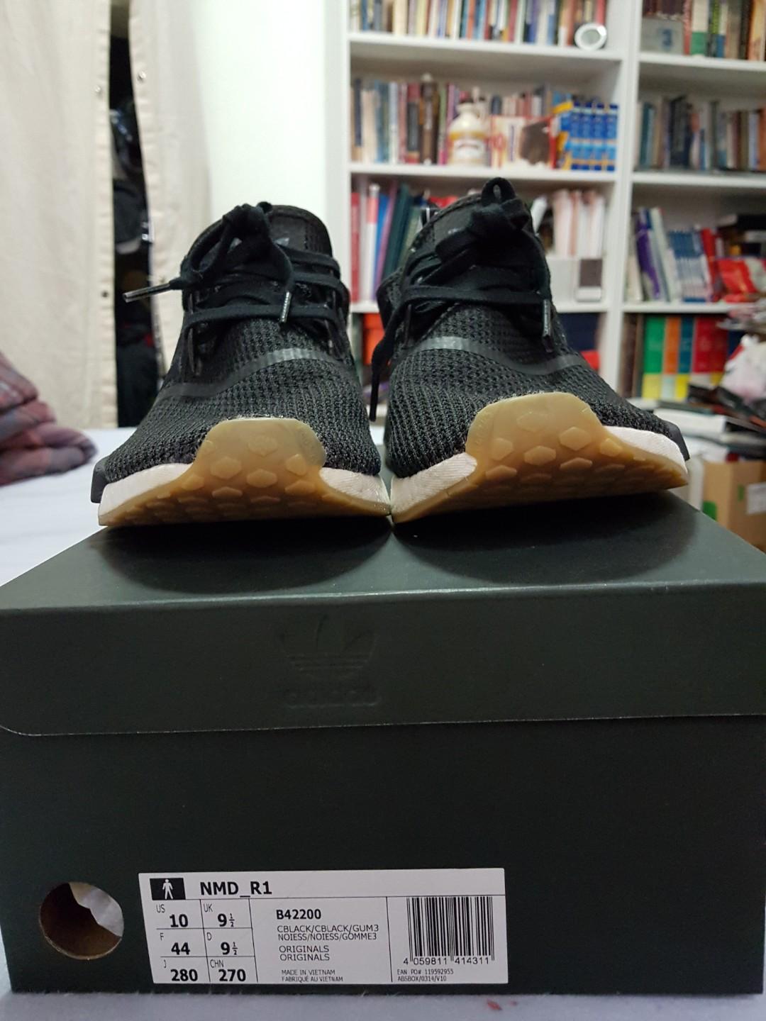 Nmd r1 black gum 2018 new arrivals