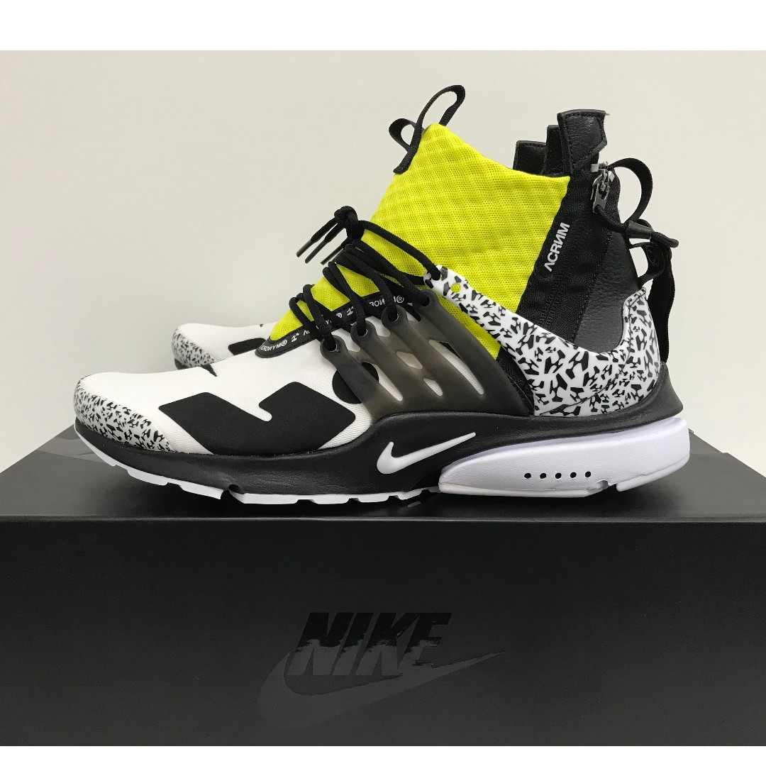 nike air presto mid acronym dynamic yellow