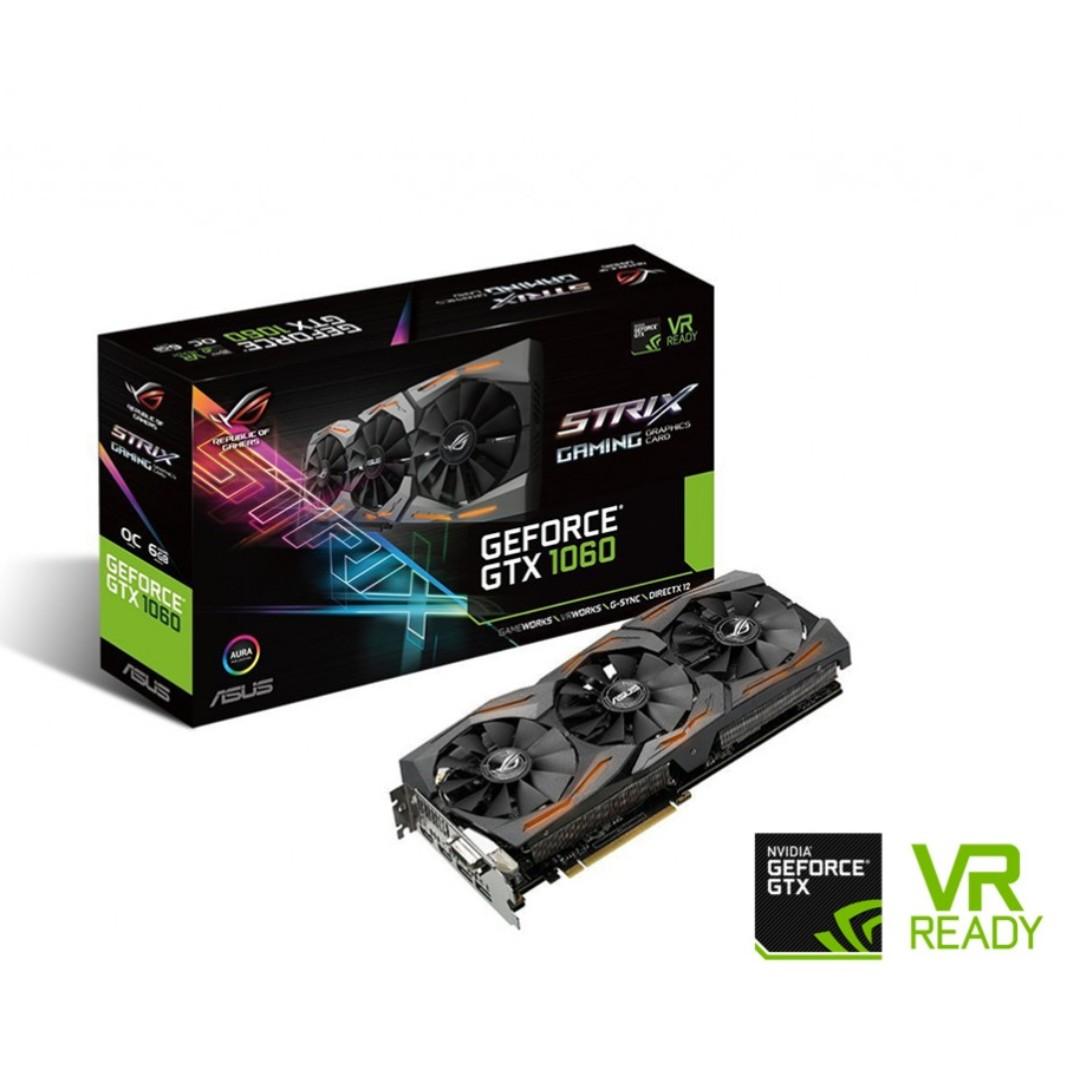 Asus Gtx 1060 Strix 6gb Oc Electronics Computer Parts Accessories On Carousell