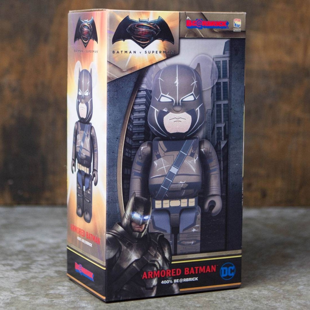 $120 Medicom BE@RBRICK Batman V Superman Dawn of Justice Armored Batman 400/%