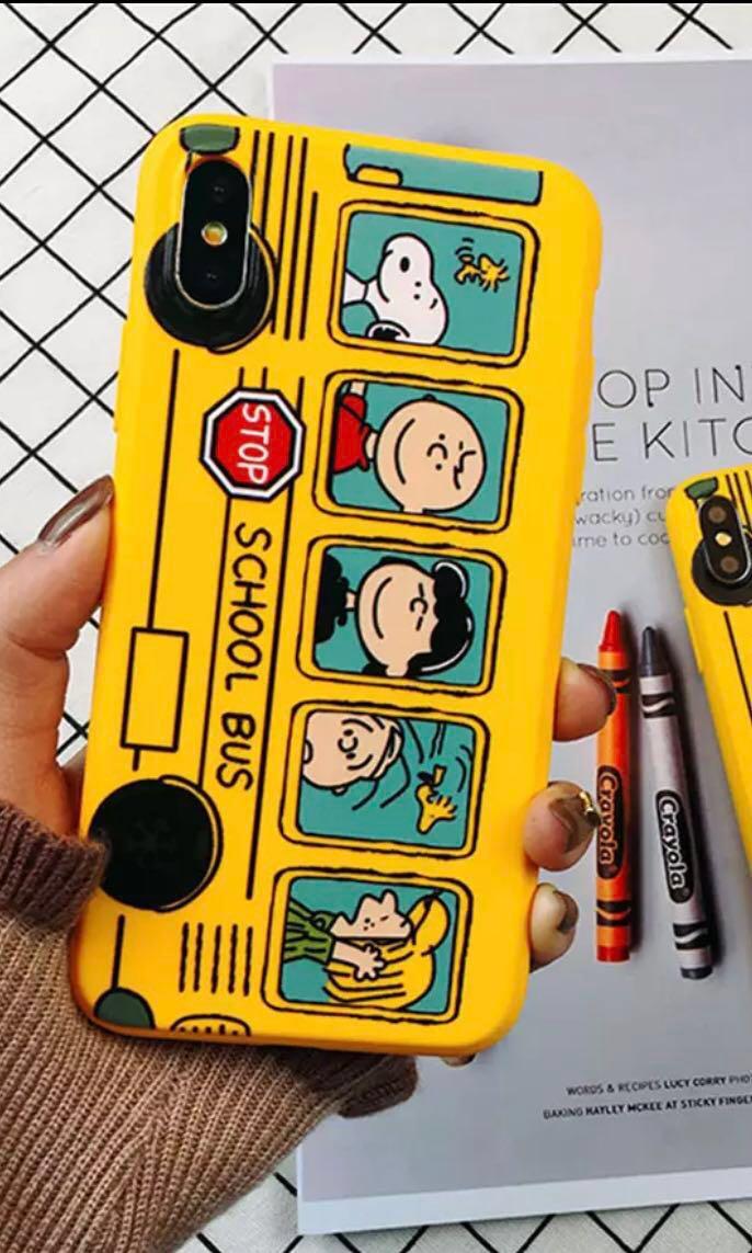 Bn Snoopy Yellow School Bus Iphone Xs Max Casing Mobile Phones