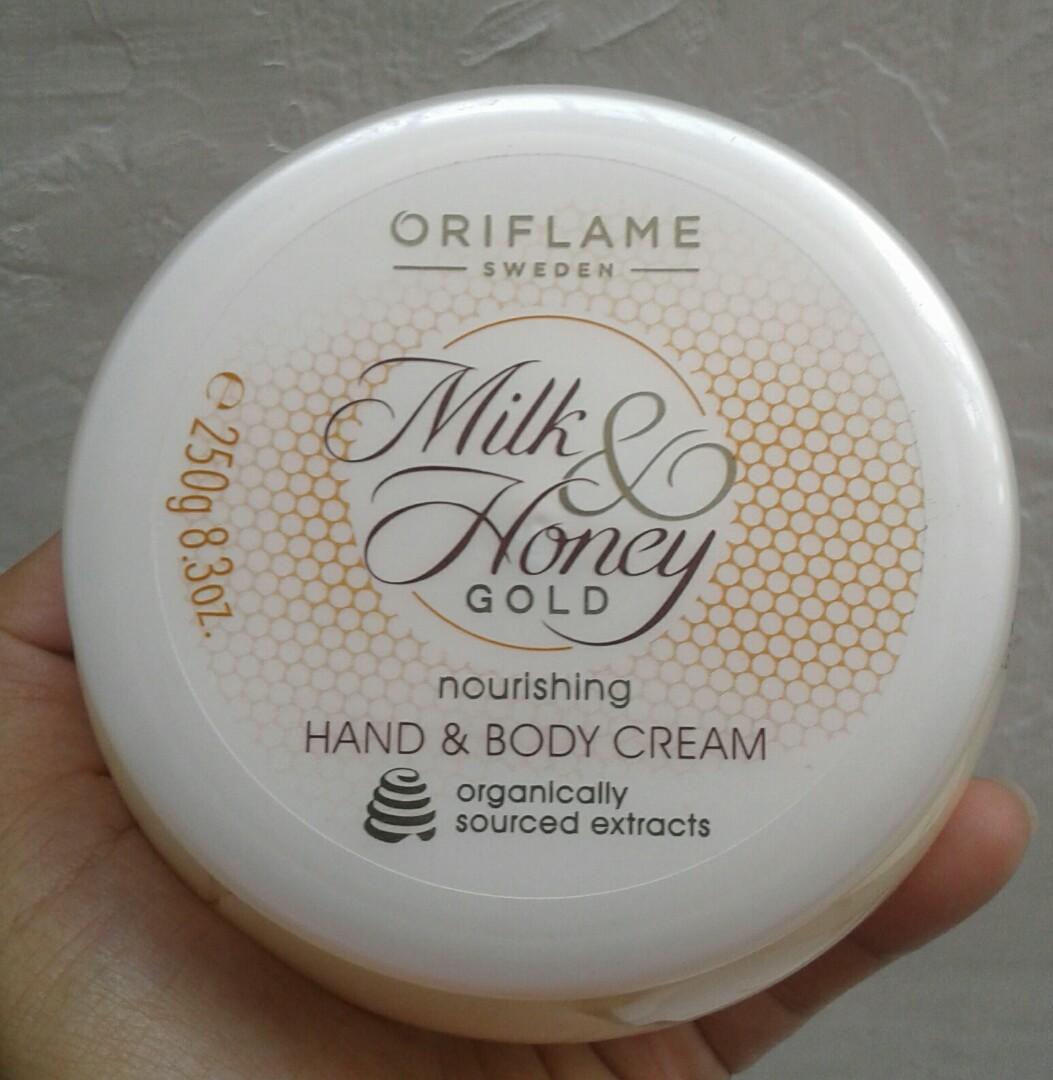 Body Cream Oriflame Milk n Honey, Kesehatan & Kecantikan, Kulit, Sabun