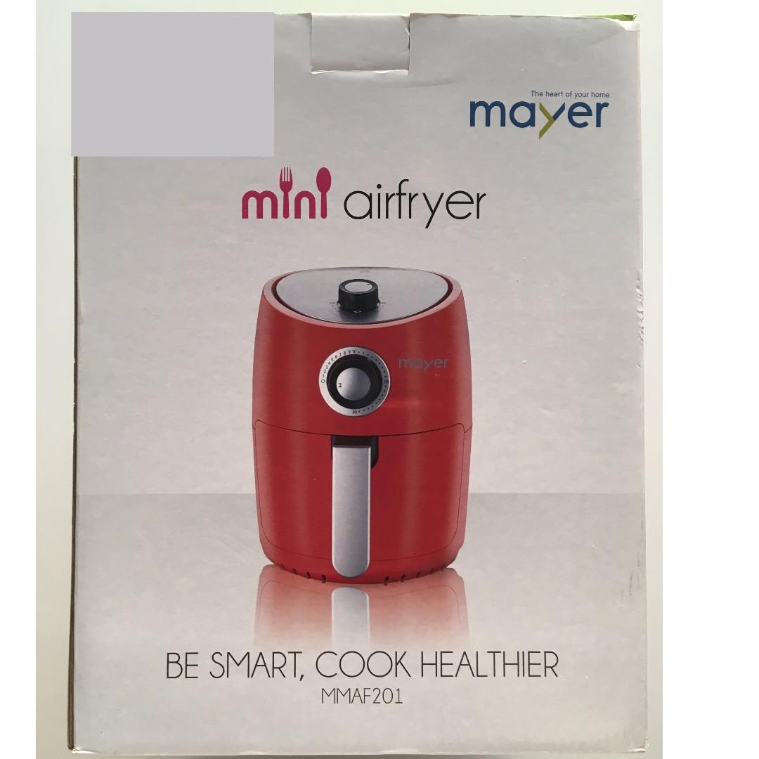 Brand New Mayer Mini 1.7L Air Fryer (MMAF201) in Red, TV & Home Appliances, Kitchen Appliances