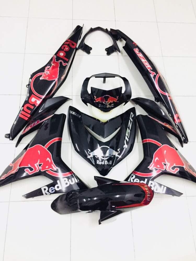 Red Bull Chrome Sniper Y15zr Coverset Motorcycles Motorcycle Accessories On Carousell