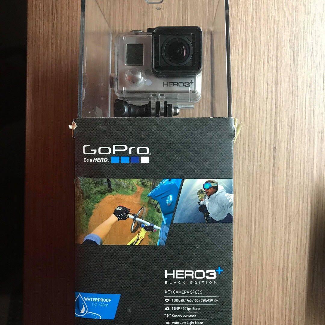 GoPro - 3 plus - Black edition comes with accessories and waterproof, Photography, Photography Accessories, Other Photography Accessories on Carousell