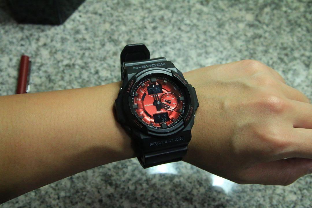 G-SHOCK GA 150MF-1A (Black/Red), Men's Fashion, Watches