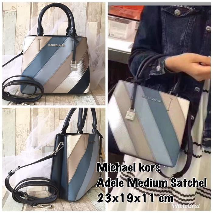 michael kors adele medium satchel