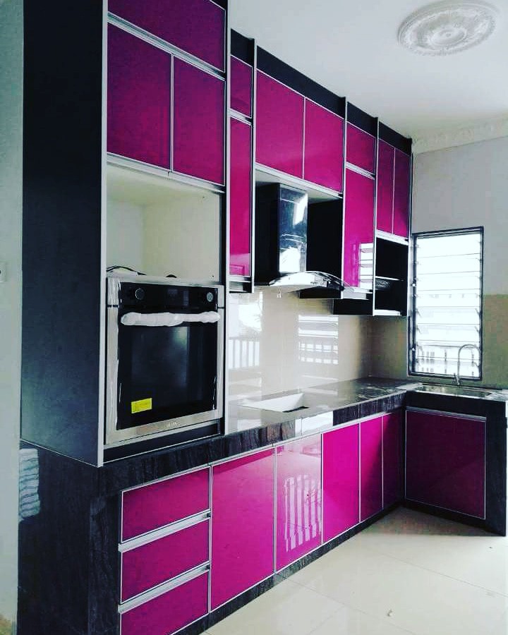Kabinet Dapur Pink  Desainrumahid com