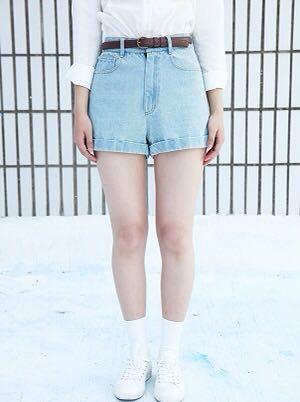 korean high waisted shorts