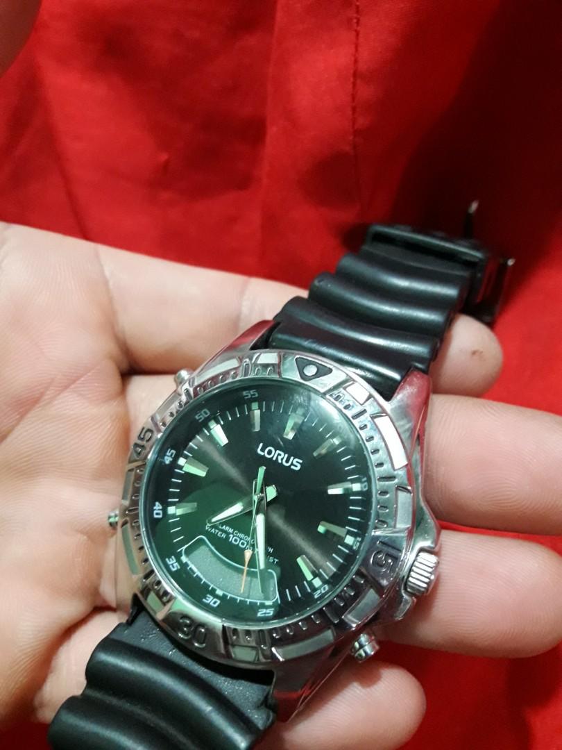 LORUS WATCH (Category: Men's Watches) located in Manila. Submitted by thegreat. (Listing ID 192761484, Image 3). Description: alarm chronograph ALL STAINLESS STEEL BIG SIZE ANALOG DIGITAL DISPLAY DIAL.