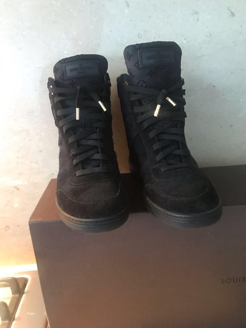 louis vuitton millenium wedge sneaker