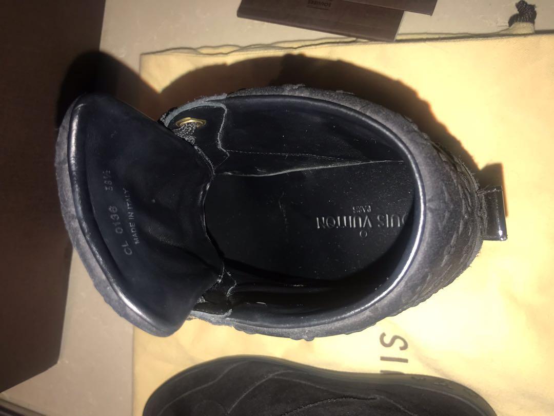 louis vuitton millenium wedge sneaker