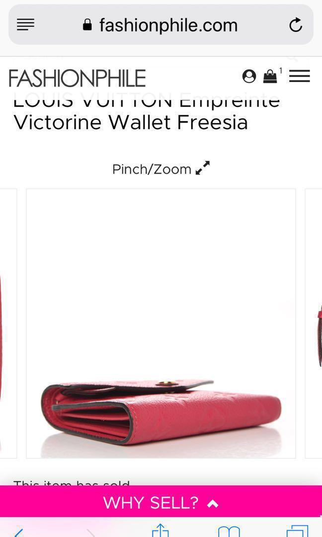 Louis Vuitton/LV Victorine Wallet in Empreinte Freesia/Pink, Luxury, Bags & Wallets, Wallets on ...