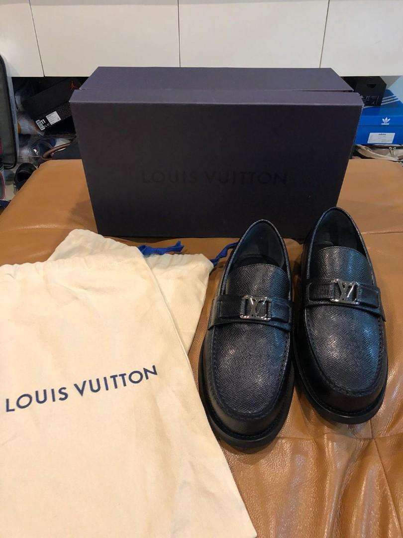 Louis Vuitton Major Loafers Black Leather ref.956404 - Joli Closet