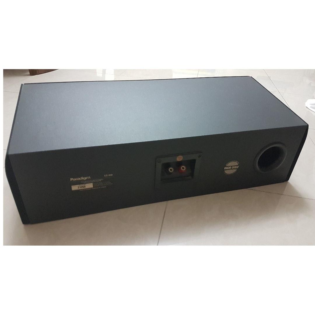 paradigm cc 350 center channel speaker