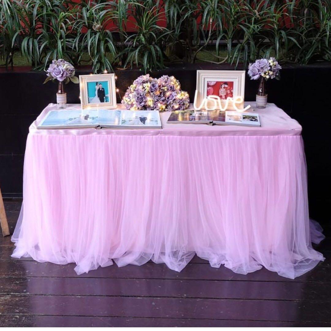 Party Wedding Table Reception Deco Table Cloth For Rent Furniture