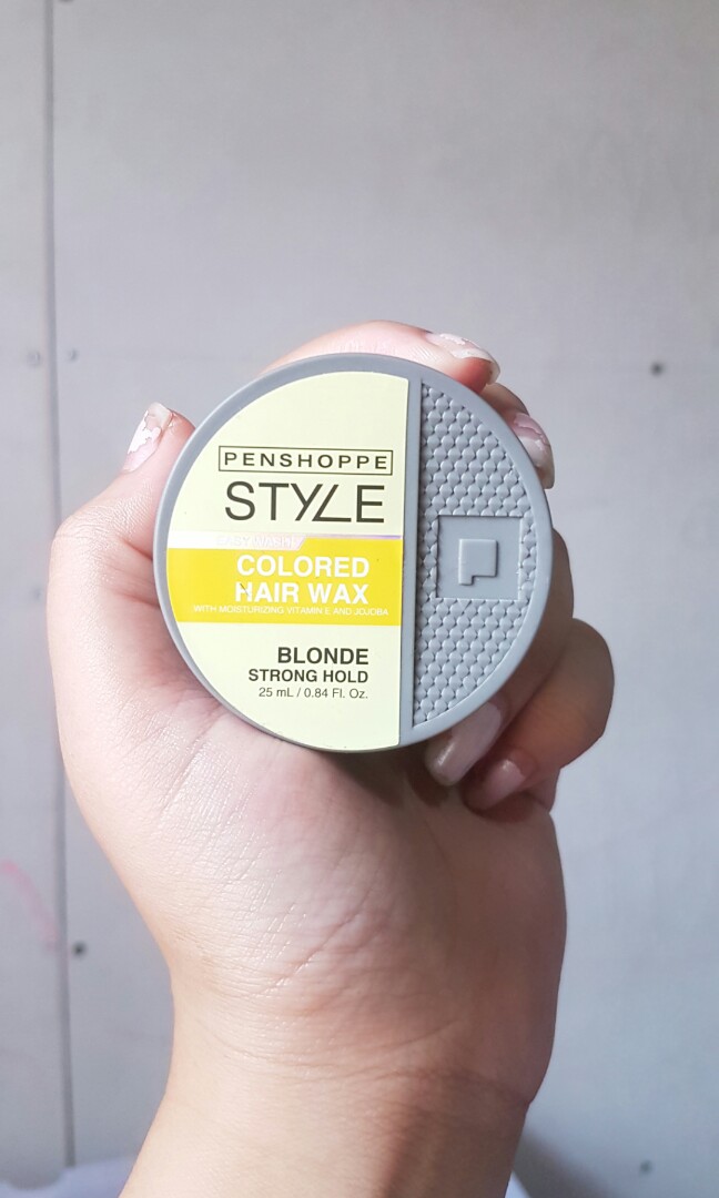 Penshoppe Style Colored Hair Wax in Blonde Strong Hold, Beauty & Personal  Care, Hair on Carousell