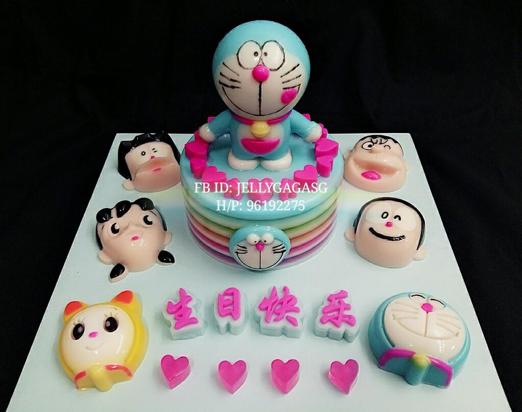 Wallpaper Pre Order Doraemon Jelly Cake Food Drinks Baked Goods On Carousell Free HD