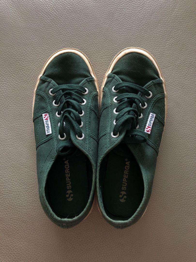 dark green womens sneakers