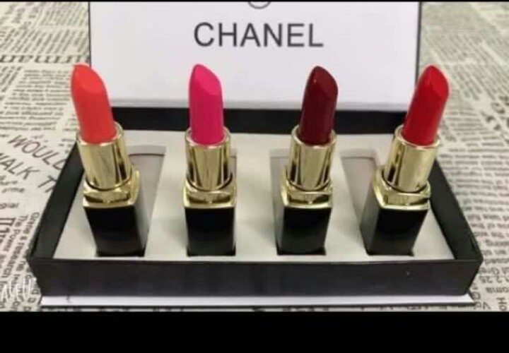 Set of 4 orginal lipstick from chanel, Beauty & Personal Care, Face, Makeup  on Carousell