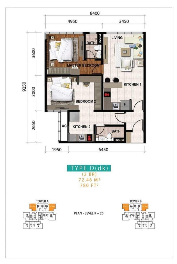 Sks Pavillion Residences Bukit Senyum JB for rent, Property, Rentals on