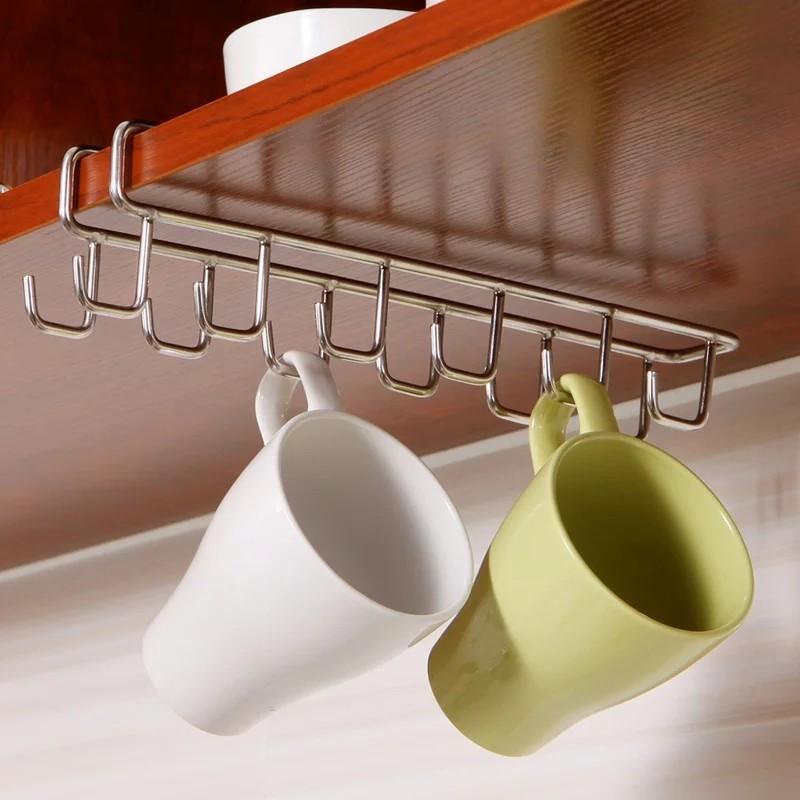Stainless Steel Kitchen Storage Rack Cupboard Hanging Hook Shelf Dish Hanger Chest Home Appliances Kitchenware On Carou Stainless Steel Kitchen Storage Rack, Kitchen Cupboard Hanging Shelf