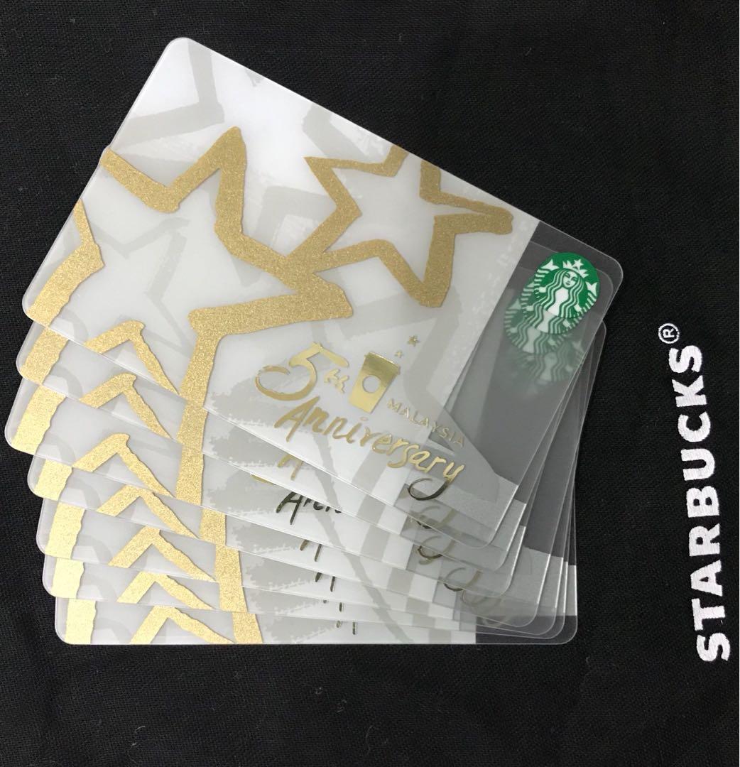 Starbucks Malaysia 5th anniversary card, Tickets & Vouchers ...