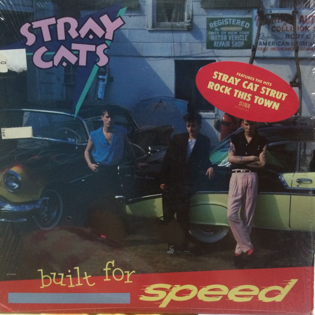 Stray Cats built for speed Vinyl Records Plaka LP, Hobbies & Toys