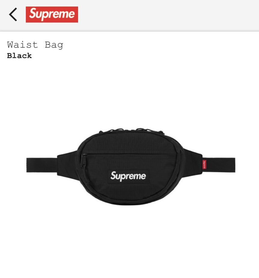 supreme 18fw waist bag