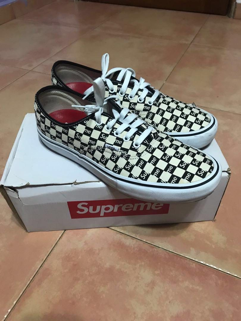 Supreme vans checkerboard discount