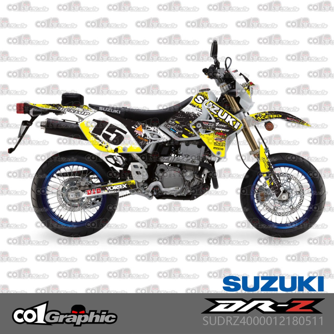 Suzuki DRZ400S DRZ400SM DRZ400 DRZ full fairings coverset sticker