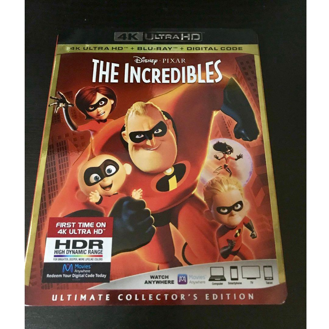 The Incredibles 4K Ultra HD + Blu-ray + Digital Code, TV &amp; Home ...