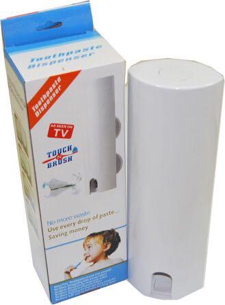 TOUCH N BRUSH TOOTHPASTE DISPENSER (Category: Pitchers & Dispensers) located in Manila. Submitted by shyshopii (Listing ID 192753084, Image 1). Description: TOUCH N BRUSH TOOTHPASTE DISPENSER SALE AT 99! Last pc left.
