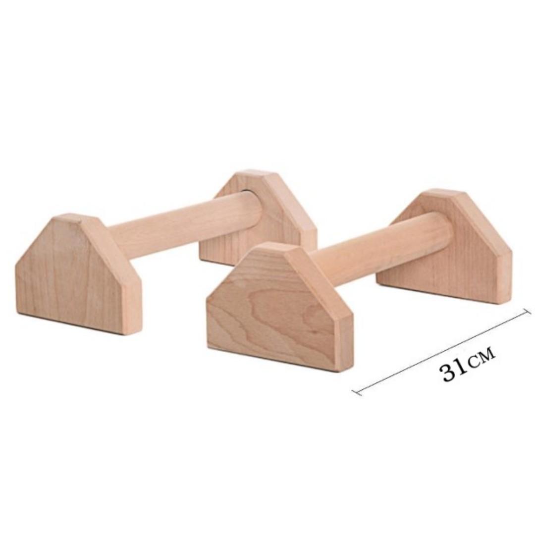 Wooden Parallettes Gymnastics Calisthenics Handstand Bar Fitness