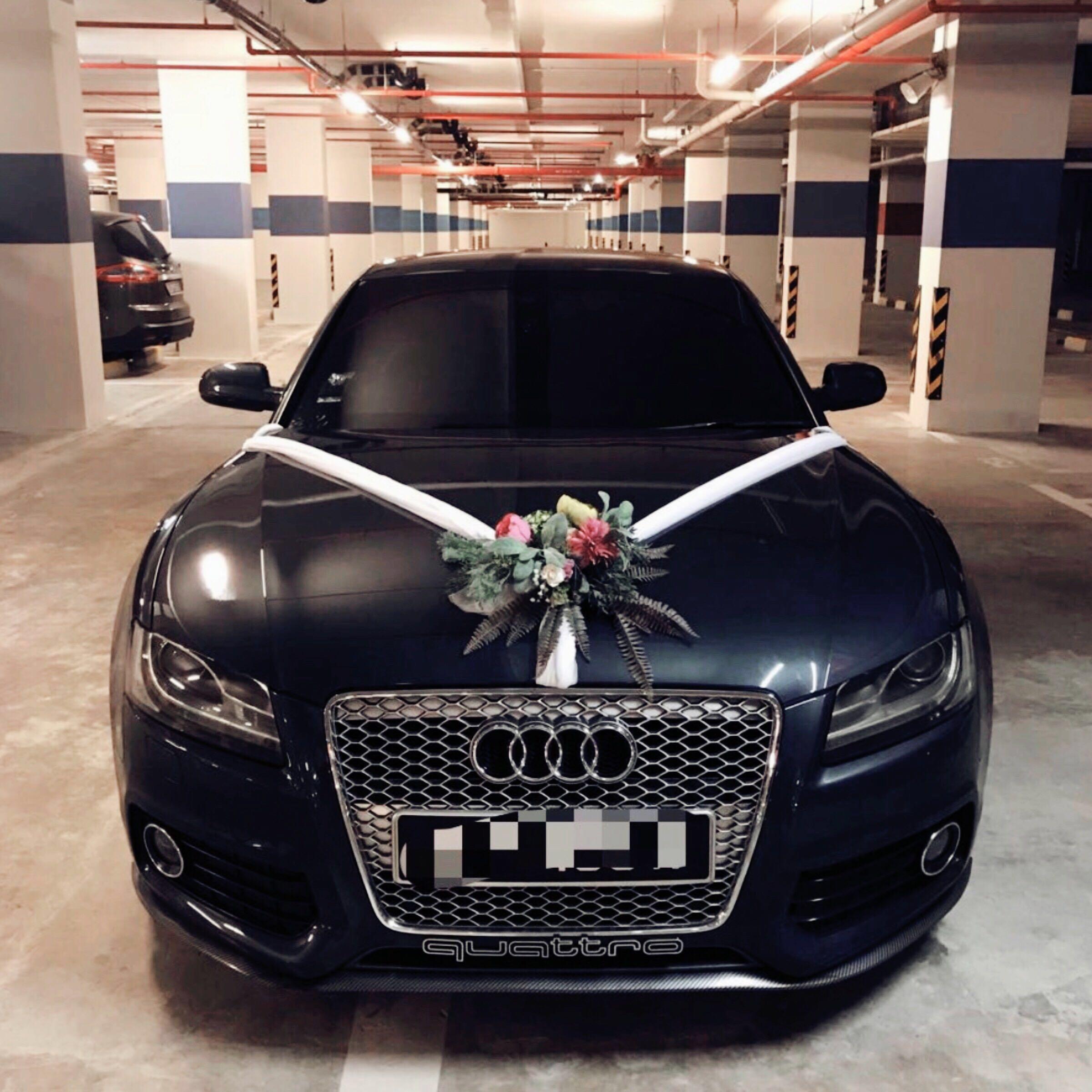 Yourstalkmarket Customised Rustic Wedding Car Decoration